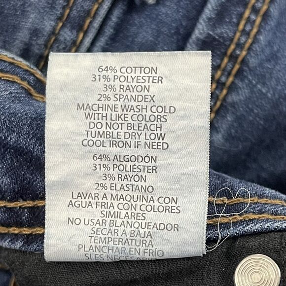 Ci Sono Jeans Womens Size 11 W30 Blue Skinny Stretch Mid Rise Dark Wash Denim - Picture 15 of 15